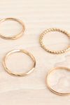 Piltene Gold Set of 10 Assorted Rings | La petite garçonne details close-up