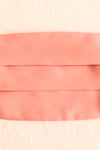 Pink Satin Pleated Face Mask | Boutique 1861 close-up