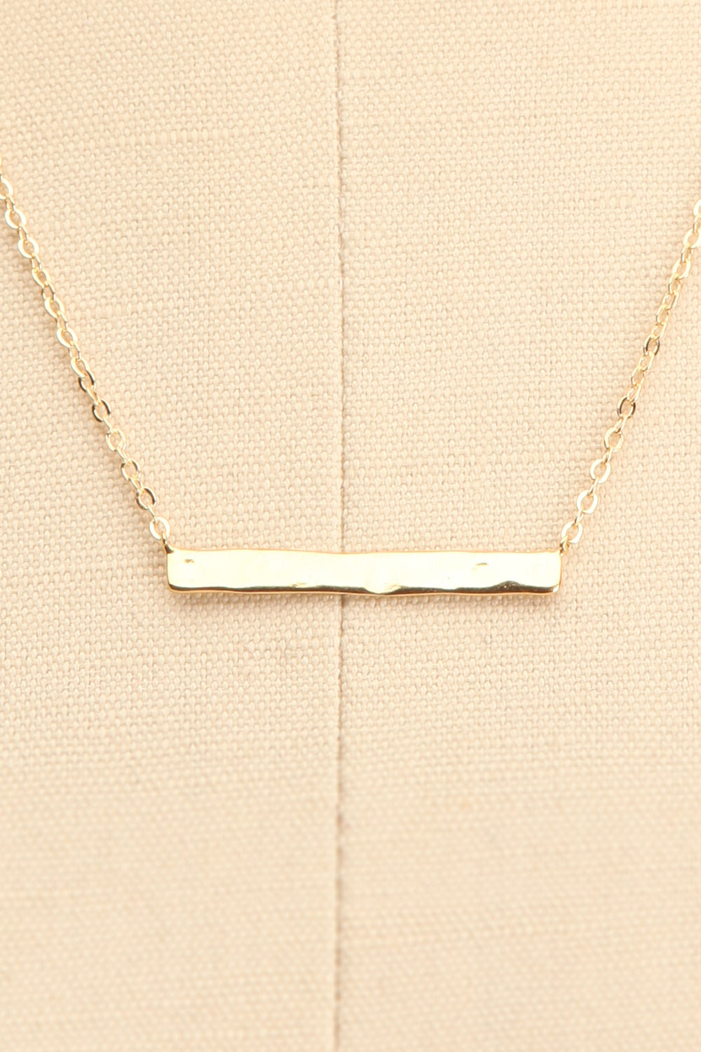 Pinson des Arbres Gold Necklace with Pendant | Boutique 1861 on mannequin close-up