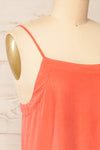 Plagjia Coral Short Dress w/ Pockets | La petite garçonne  side close-up