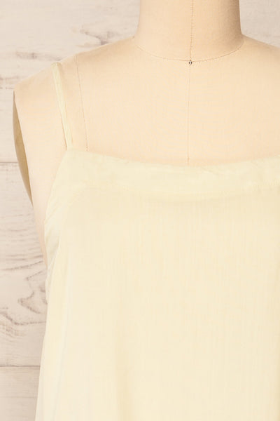 Plagjia Sage Short Dress w/ Pockets | La petite garçonne front close-up