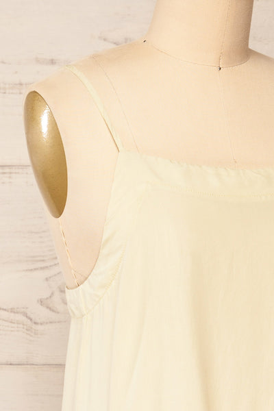 Plagjia Sage Short Dress w/ Pockets | La petite garçonne side close-up