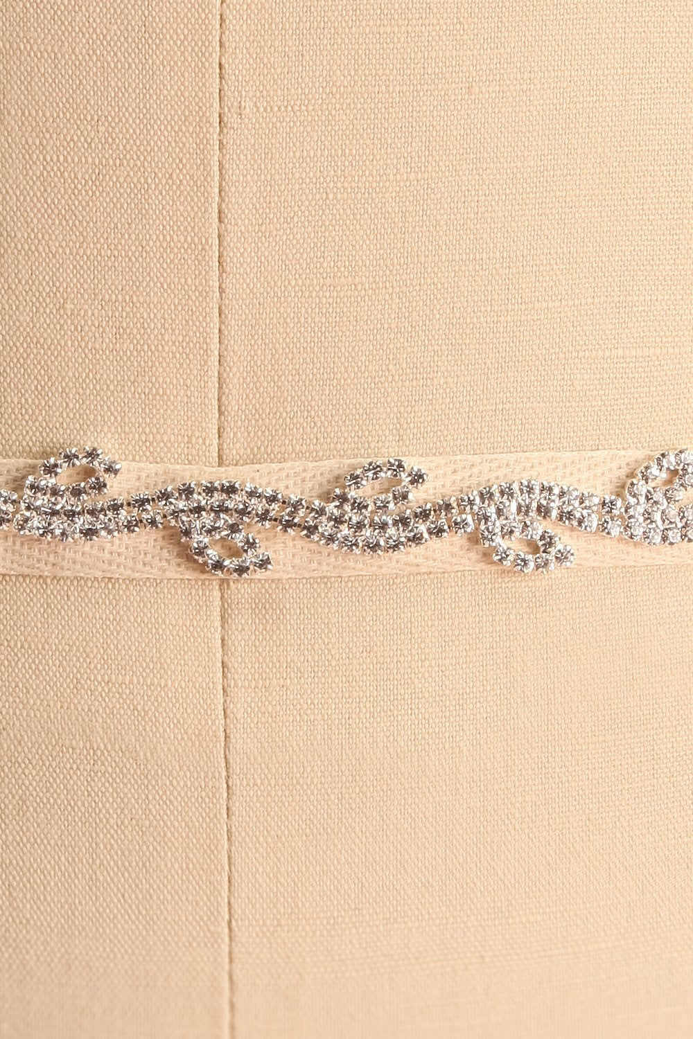 Planta White Ribbon Belt with Crystals Ornament | Boudoir 1861 4