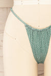 Pleszew Adjustable Polka Dot Bikini Bottom | La petite garçonne front close-up