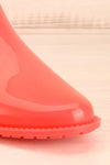 Pleyel Corail Coral Chelsea Rain Boots front close-up | La Petite Garçonne Chpt. 2