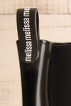 Pleyel Noir Black Chelsea Rain Boots back logo close-up | La Petite Garçonne Chpt. 2
