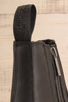 Plymouth Black Chelsea Boots with Faux-Fur back close-up | La Petite Garçonne