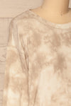 Polczyn Grey Tie-Dye Crewneck Sweater | La petite garçonne side close-up