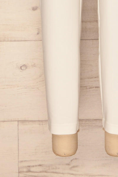 Polichni White Fitted Dress Pants | La Petite Garçonne 7