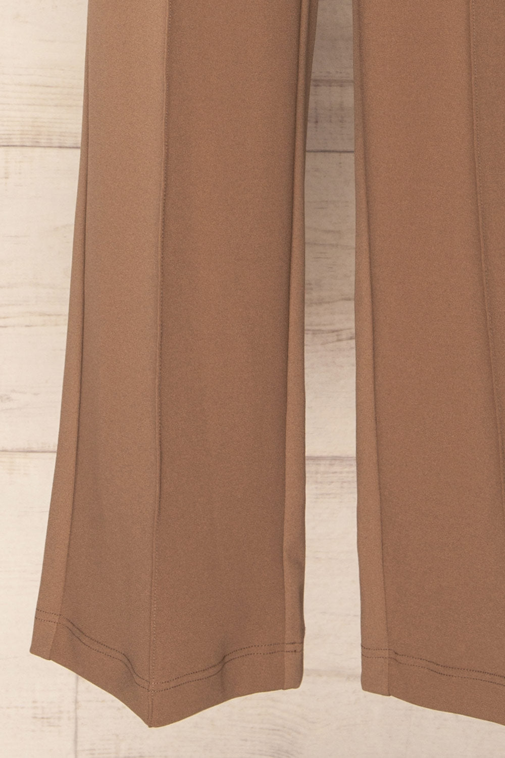 Polise Taupe High-Waisted Wide-Leg Pants | La petite garçonne bottom 