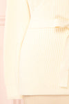 Polkan White Knit Wrap Cardigan | Boutique 1861 bottom