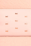 Polska - Light pink wash bag with bows front close-up