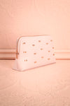 Polska - Light pink wash bag with bows side view