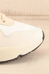 Pomm Beige Platform Lace-Up Sneakers | La petite garçonne side front close-up
