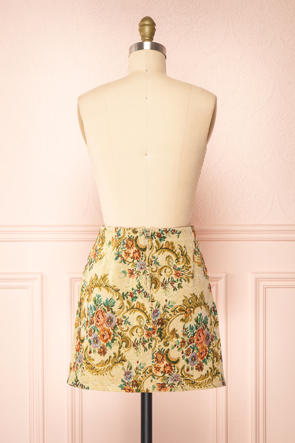 Portnahaven Short A-Line Jacquard Skirt | Boutique 1861 back view