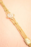 Potentille - Golden belt with crystal flower 3