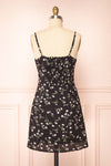 Protis Black Short Chiffon Floral Dress | Boutique 1861 back view