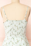 Protis Sage Short Chiffon Floral Dress | Boutique 1861 back close-up