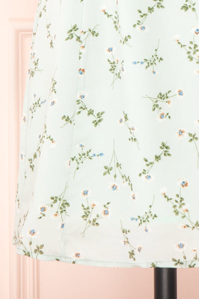 Protis Sage Short Chiffon Floral Dress | Boutique 1861 bottom