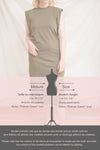 Poznan Black Round Neck Midi Tunic Dress | La Petite Garçonne model fiche
