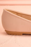 Premier Blush Ballerina Shoes w/ Crystal Studded Bow | Boutique 1861 side back close-up