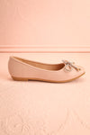 Premier Blush Ballerina Shoes w/ Crystal Studded Bow | Boutique 1861 side view