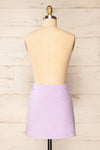 Pretoria Lilac Linen Mini Skirt | La petite garçonne back view back