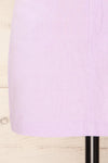Pretoria Lilac Linen Mini Skirt | La petite garçonne bottom