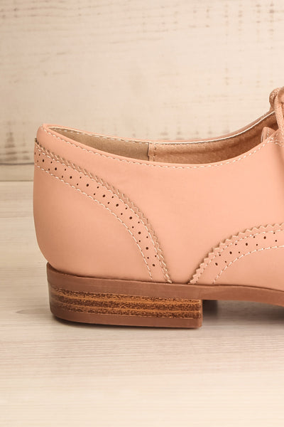 Prevot Quartz Pink Lace-Up Brogue Shoes | La Petite Garçonne 7