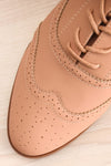Prevot Quartz Pink Lace-Up Brogue Shoes | La Petite Garçonne 3