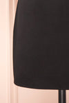 Prilly Short Black Dress w/ Lace Neckline | Boutique 1861 bottom