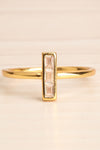 Primum Minimalist Golden & Crystal Ring | La Petite Garçonne 3