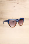 Procul Bleu Large Blue Cat-Eye Sunglasses side view | La Petite Garçonne