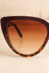 Procul Brun Large Brown Cat-Eye Sunglasses close-up | La Petite Garçonne