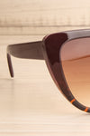 Procul Brun Large Brown Cat-Eye Sunglasses side close-up | La Petite Garçonne
