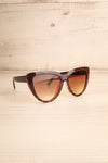 Procul Brun Large Brown Cat-Eye Sunglasses side view | La Petite Garçonne