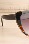Procul Noir Large Black Cat-Eye Sunglasses side close-up | La Petite Garçonne
