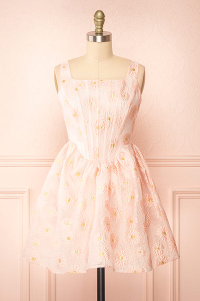 Promissio Corset Short Floral Dress | Boutique 1861 front view