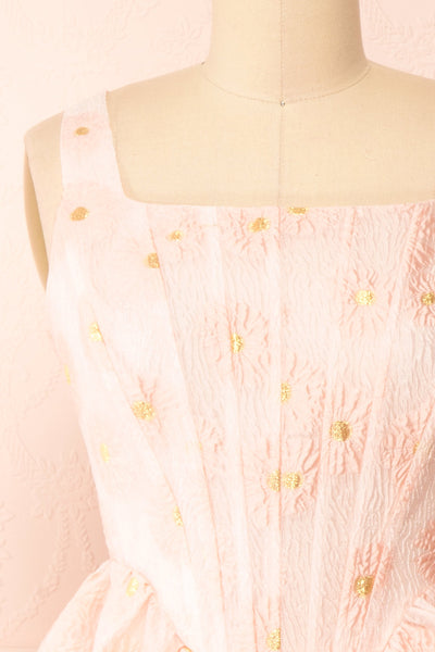 Promissio Corset Short Floral Dress | Boutique 1861 front close-up