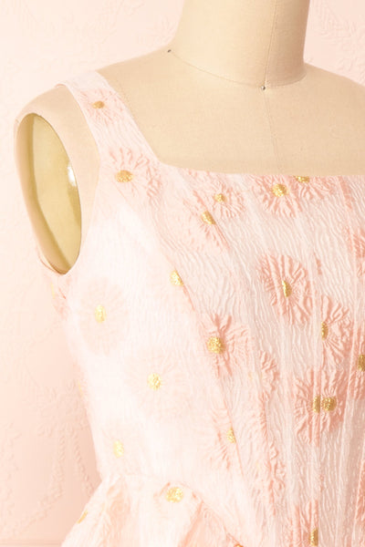Promissio Corset Short Floral Dress | Boutique 1861 side close-up