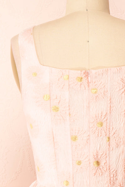 Promissio Corset Short Floral Dress | Boutique 1861 back close-up
