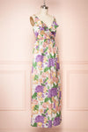 Prospepine Wide-Leg Floral Jumpsuit w/ V-Neck | Boutique 1861 side view