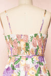 Prospepine Wide-Leg Floral Jumpsuit w/ V-Neck | Boutique 1861 back close-up