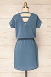 Proszowice Blue Short Dress w/ Pockets | Boutique 1861 back view