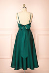 Prudence Green Tie-Back Midi Dress | Boutique 1861 back view