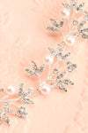 Prunelle Silver Crystal & Pearl Headband | Boudoir 1861 close-up