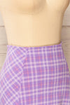 Pucisca Short A-Line Plaid Skirt | La petite garçonne side close-ip