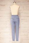 Puck Blue High-Waisted Drawstring Pants | La petite garçonne back view