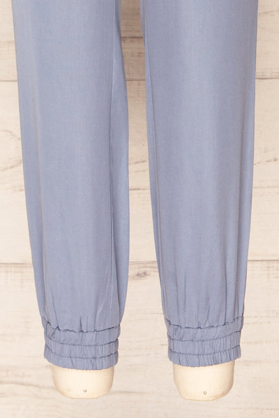 Puck Blue High-Waisted Drawstring Pants | La petite garçonne legs