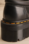 8053 Quad Black Polished Smooth | Platform Shoes back close-up